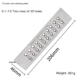 1PC Tungsten Carbide Wire Drawplate for Jewelry Making Round Rectangle Hexagon Oval Square Shape , Jewelry Tool