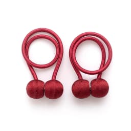 2PCS Curtain Tiebacks, a Pair Set, Including Tie Ropes, Curtain Buckles, Ring Buckles, Ropes, New Style with Magnetic Attraction