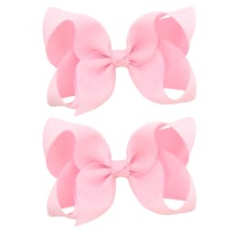 2PCS/Lot 4Inches Solid Colors Hair Bows With Hair Clips For Girls Gift Boutique Ribbon Bows DIY Hair Decor Kids Hair Accessories