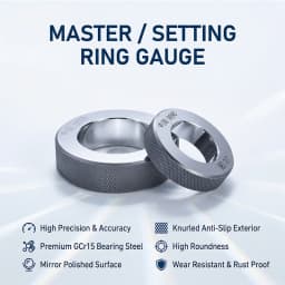 Plain Ring Gauge 1-85mm High Precision GCr15 Steel Smooth Bore Calibration Gage for Inner Diameter Measurement Customizable