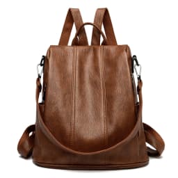 Luxury Brand Anti-Theft Women's Backpack High-Quality Leather Sac a Dos SchoolBag Knapsack for Female