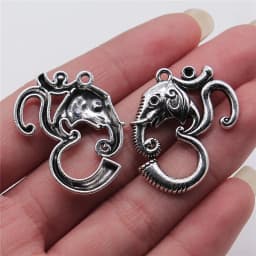 10pcs Charms Yoga Om Pendants Making DIY Handmade Tibetan Silver Color Vintage Antique Bronze Color Jewelry Making Finding