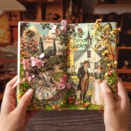 20Sheets/Pack Literary Story Theme PET Die-Cut Sticker Book for DIY Crafts, Scrapbooking, Journal, Phone Case, Laptop, Guitar