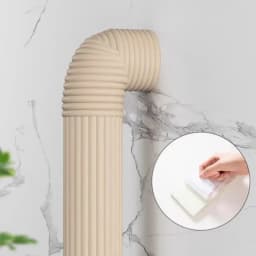 2M Pipe Decoration Cover Anti-freezing Thermal Insulation Foam Self-adhesive Tapes Pipe Decorative Strip for Winter Outdoor