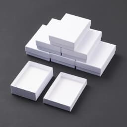 PandaHall 60pcs Rectangle Cardboard Necklace Boxes with Sponge 9x6.5x2.8cm in Black and White for Jewelry Display Gift Packaging
