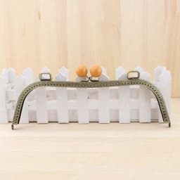 1PCS 26cm Antique Bronze M Shape Embossed Candy Bead Big Metal Purse Frame Bag Kiss Clasp Handle DIY Accessories