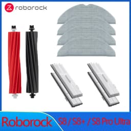 For Roborock S8 Pro Ultra S8+ Spare Parts DuoRoller Main Side Brushes Mop Cloths HEPA Filters Dust Bags Accessories