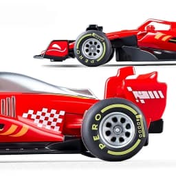 1:43 Diecast Formula 1 Racing Car #16 Metal Alloy Vehicle Model Mini Toy Desktop Decoration Birthday Gift for Boys