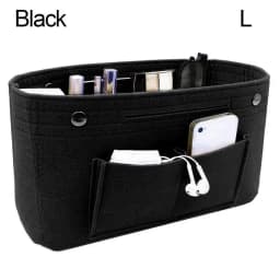 High-capacity Women Make Up Organizer Felt Insert Bag for Handbag Travel Inner Purse Portable Cosmetic Bags Fit Various Bags
