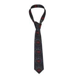Formal Spider Cartoon Neck Tie for Office Custom Men Spider Web Cute Little Animal Neckties