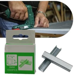 1000pcs U/ Door /T Shaped Nail Shaped Stapler Brad Nails Stainless Steel Stapler Nailer Staple For Furniture DIY Woodworking Too