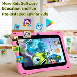 New Kids Tablet 7 Inch Quad Core Android 4GB/64GB Google Play WiFi Bluetooth Cheap and Simple Children's Favorite Gift Tablet Pc