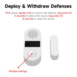 Tuya WiFi/Zigbee Door Window Sensor 130DB Sound Light Alarm Wireless Door Detector SmartLife APP Remote Control for Google Home