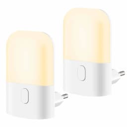 Night Lights Plug into Wall, LED Night Light with Light Sensor, Adjustable Brightness, Warm White 2700K Night Light