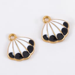 10pcs Trend White Enamel Ocean Coral Conch Fish Bones Fishtail Heart Charms Alloy Pendants DIY Necklace Keychain Jewelry Making