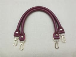 2Pcs Leather Women Bag Strap Solid Color Replacement DIY Portable Belt Metal Buckle Bag Accessories Handles for Handbag 40CM