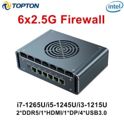 14th Gen Core 3-100U Mini PC Firewall Home Server Intel I7 13620H I3-1215U 1220P 6×2.5G I226-V LAN PfSense Proxmox Host Computer