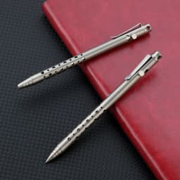 12CM Titanium Alloy MINI Bolt Pen Portable Business Writing Multi-functional Outdoor Traveling Office EDC Tools Ballpoint Pen