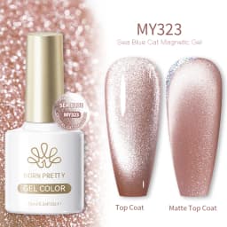 BORN PRETTY 10ml Auroras Glitter Cat Magnetic Gel Nail Polish Jelly Glass Bead Semi Permanent Soak Off UV LED Varnish Manicure