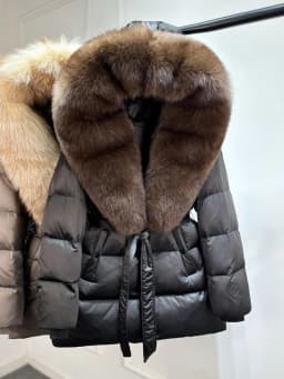 Lagabogy 2025 Top Quality Winter White Goose Down Jacket Women Coat Natural Silver Fox Fur Hooded Thick Female Waterproof Parkas