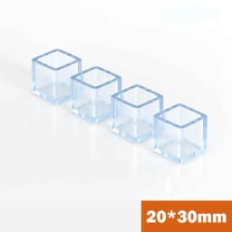 10Pcs Round / Square Rubber Floor Protectors Chair Leg Caps Pads Furniture Feet Non-Slip Covers Leveling Feet Home Decor