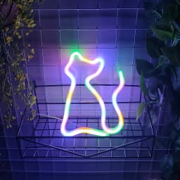 Cute Cat Bedroom Ambient Light, Wall Decoration, Night Light, Holiday Gift, Cute Animal-Themed Ambient Decorative Light, USB or 3*Aa Battery Powered (Batteries Not Included in Shipping)