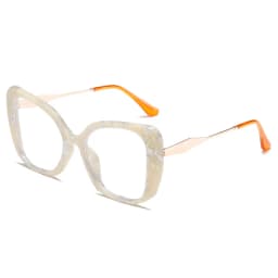 New Minimalist Anti Blue Light Flat Glasses Protective Goggles That Can Also Be Worn Without Makeup Decorative Metal Glasses