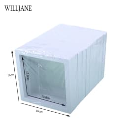 3D Floating PE Film Jewelry Display Frame Stand Holder Box 10/Unit Portable Brooch Coin Medal Suspension Storage Collection Case