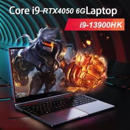 16-Inch Gaming Laptop Computer Notebook RTX4050 6G Intel Core I9-13900HK Windows11 RAM Max 64GB DDR5 2*M.2 NVME 2TB SSD WiFi