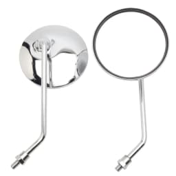 Universal 10mm Chrome Modified Silver Rearview Mirrors Motorcycle Motocross Scooter E-bike Racing Motorbike Side Mirror