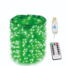 10M/20M Waterproof 8Modes USB Copper Wire LED String Fairy Light With 13Key Remote For Xmas Party Christmas Decoration New Year