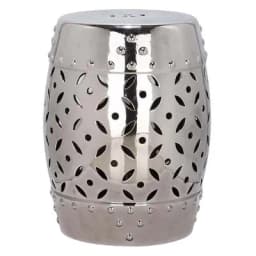 European silver ceramic drum porcelain shoe changing ceramic pier guzheng bathroom stool, ottoman ed