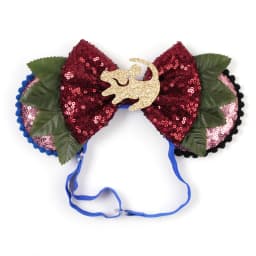 Mouse Ears Adjustable Headband Cartoon Sequin Bows Headband Birthday Party Christmas Princess Cosplay Costume For Women Adult