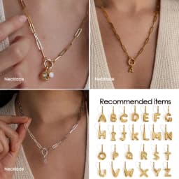 EMANCO Stainless Steel 3D Bubble Alphabet Charms Minimalist Style Letter Elements DIY Necklace Bracelet Jewelry Making
