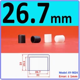 3mm-60.5mm Black/White Silicon Rubber Caps Blanking End Cover Protectors For Round Pipe/Furniture