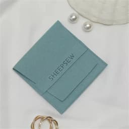 50pcs Personalized Custom Logo Jewelry Packaging Bags, Soft Microfiber Pouches for Bracelet Necklace Ring Wholesale