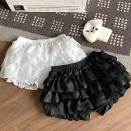 Tiered Ruffled Mini Skirt with safety-shorts Elastic Waist Layered Skort Miniskirt Women Sukapan Summer Y2K Balletcore Coquette