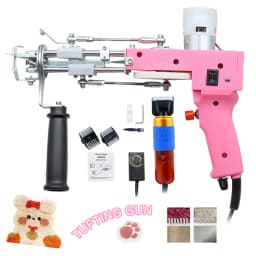 Tufting Gun 2 IN 1 Electric Carpet Tufting Gun Can Do Both Cut Pile and Loop Pile Hand Gun Carpet Weaving Flocking Power Tools