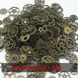 Randomly Mix (About 30/50g) Mix Size Metal Mechanical Steampunk Cogs Gears Charms Pendant For DIY Jewelry Making Accessories