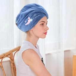 1PC Super Absorbent Quick-Dry Hair Towel Soft Bathroom Headwear for Women And Girls Cute Hair Accessory for Efficient Hair Dryin