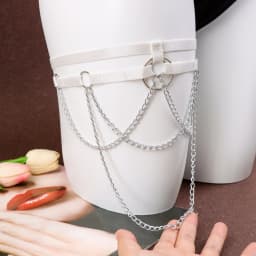Adjustable Leg Loop With Chain, Personalized And Fashionable Design, Women's Wear