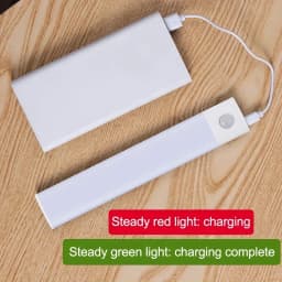 Under Cabinet Lights LED Motion Sensor Night Light Thin Rechargeable Dimmable Lamps Kitchen Cabinet Bedroom Wardrobe Lighting