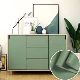 Skin Feel Thick Waterproof PVC Self Adhesive Wallpaper Muebles Furniture Renovation Oil Proof Kitchen Cabinets Armoire Stickers
