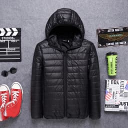 Men's down Cotton Jacket Spring Autumn Winter New Trendy Brand Lightweight Thickened Bread Coat Short Standard Fit Casual