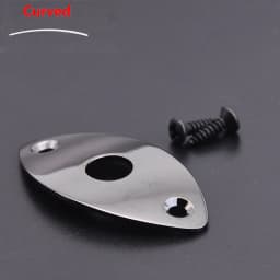 Flat / Curved Stainless Steel Jack Plate( Made in Japan by GOTOH) With Epi Output Jack(made in korea) For Electric Guitar Bass