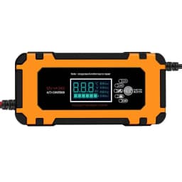 Charger Car and Motorcycle Battery Charging Unit Lead-Acid Battery Repair LCD Display 6A 12V Intelligent Car Battery