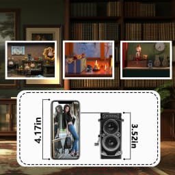 CHUZHAO Vintage Mini Digital Camera Autofocus 12MP, 1080P FHD Video Vlogging Portable Camera for Christmas Birthday Ideal Gift