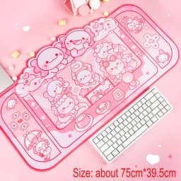 Kawaii Animals Desktop Keyboard Mouse Mats Large Gaming Mat Mousepad Switch PC Computer Laptop Office Table Desk Pad Protector
