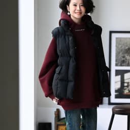 R70710 Artistic Casual Loose Thickened Age-Reducing Yellow Mid-Length Hooded Sweatshirt for Women 25 Autumn