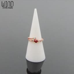 Acrylic Solid Finger Ring Holder Stand Conical Bague Display Rack Dressing DesktopDecor Ring Jewelry Support Organizer